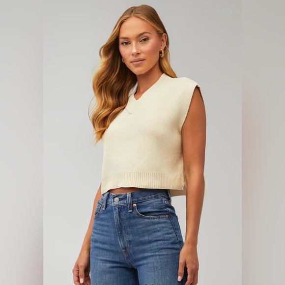 Free People Easy Street Vest in Cream - Size XS - Picture 8 of 16